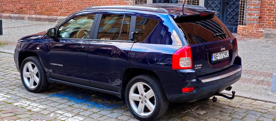 Jeep Compass cena 40900 przebieg: 162000, rok produkcji 2013 z Elbląg małe 742